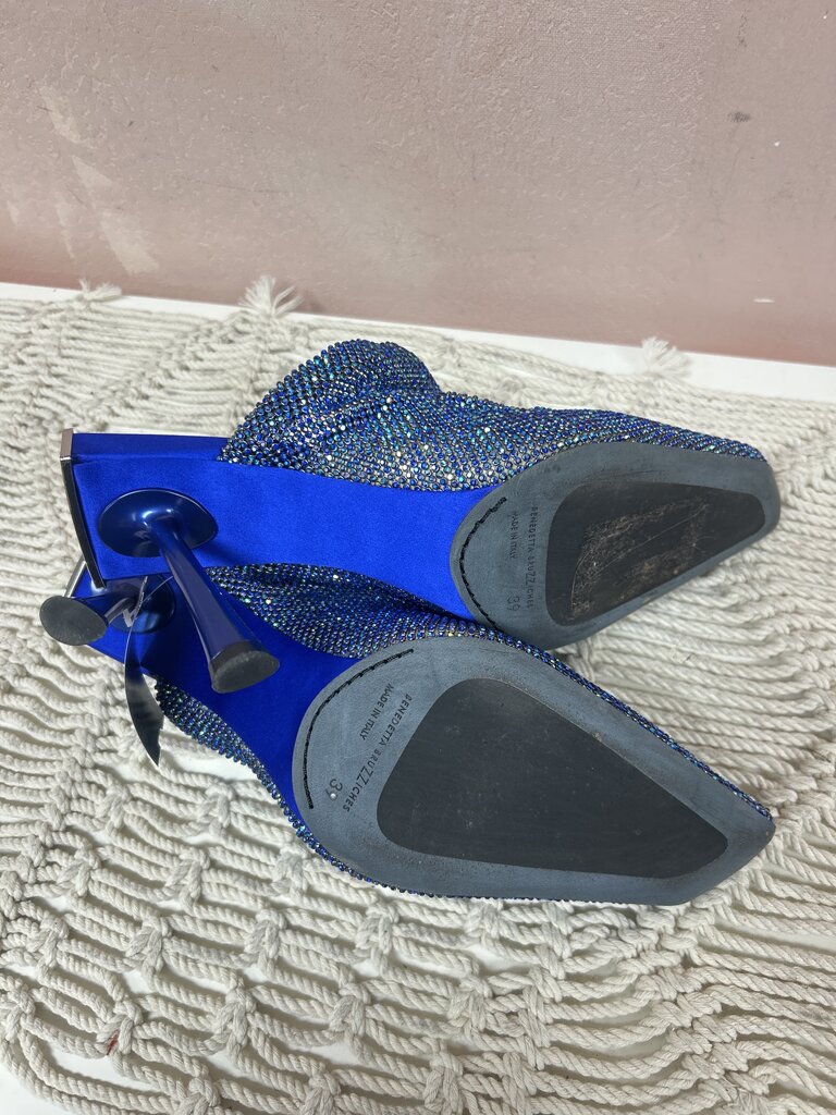 Benedetta Bruzziches Blue Crystal Heels w/Box