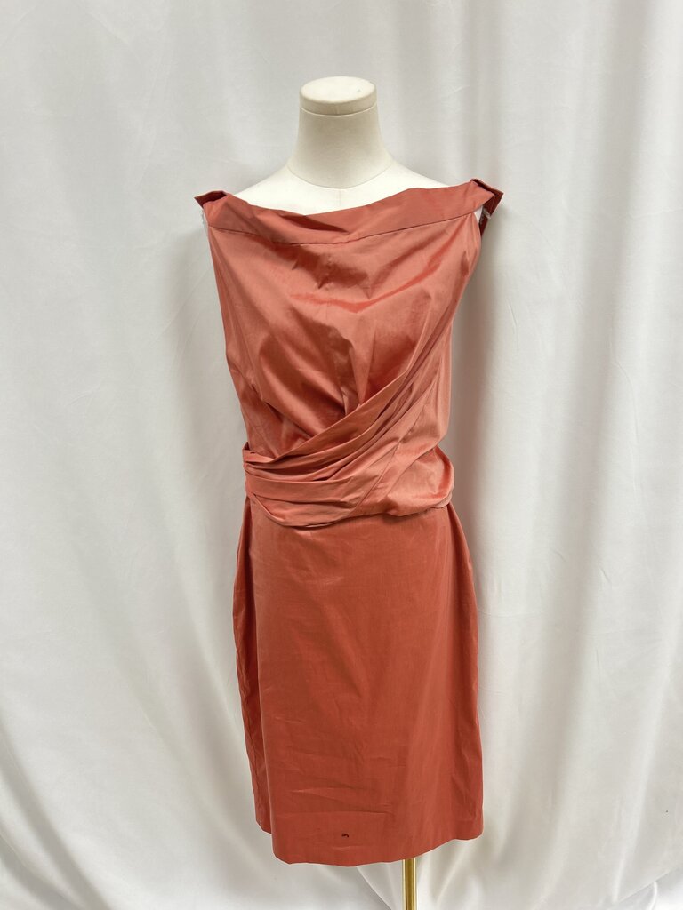 Max Mara Salmon Ruched Dress