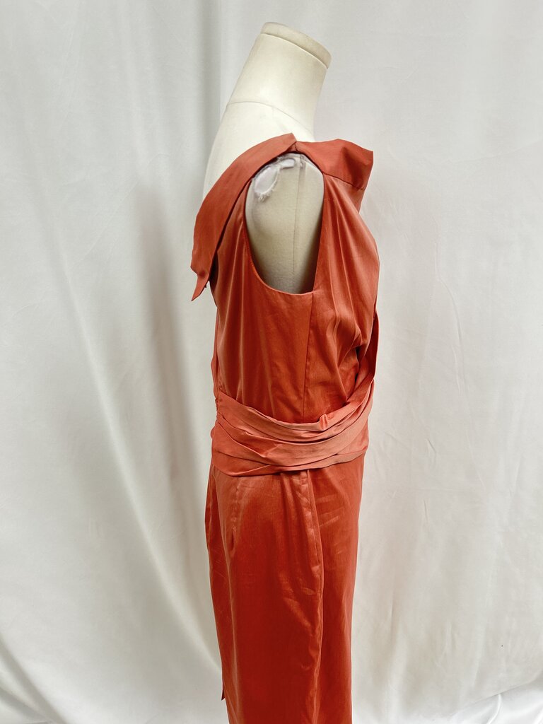 Max Mara Salmon Ruched Dress