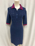 Gucci Navy Knit Polo Dress