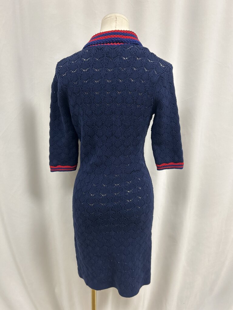 Gucci Navy Knit Polo Dress