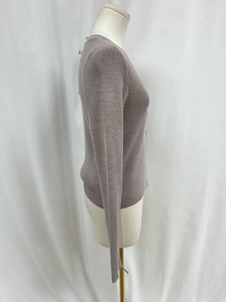 Aqua Taupe Ribbed Cardigan NWT