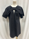 Carolina Herrera Black Bow Front Midi Dress
