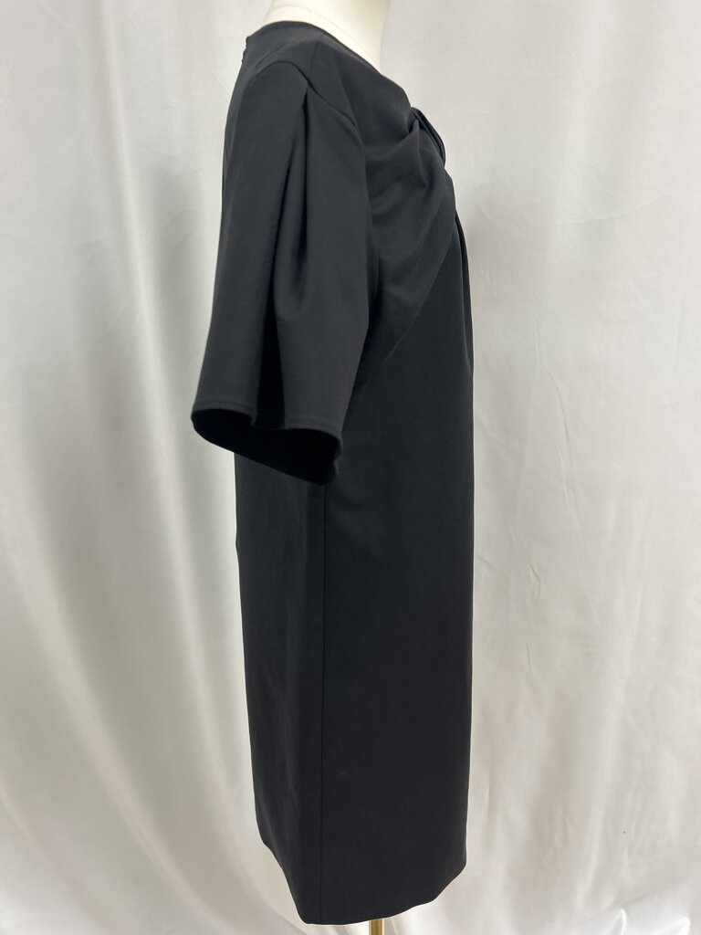 Carolina Herrera Black Bow Front Midi Dress