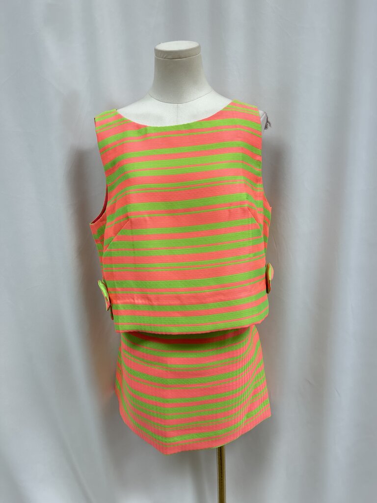 Trina Turk Pink and Green Striped 2 Piece Set NWT