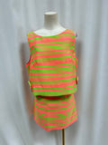Trina Turk Pink and Green Striped 2 Piece Set NWT