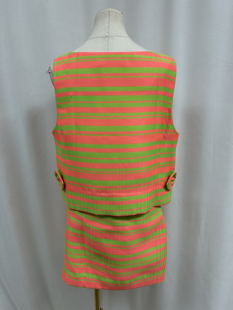 Trina Turk Pink and Green Striped 2 Piece Set NWT