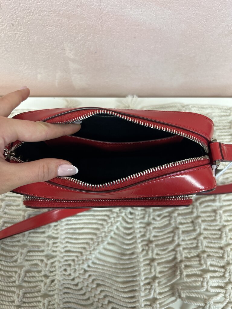 Burberry Red Leather Camera Bag