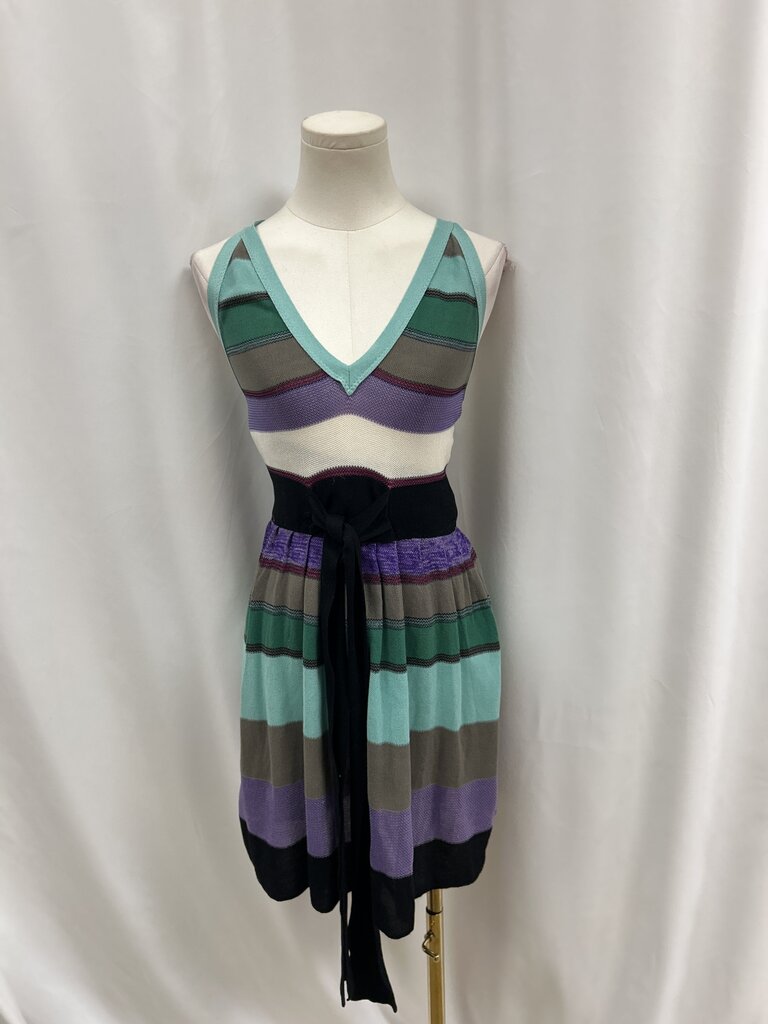 Missoni Black Multi Knit Halter Dress