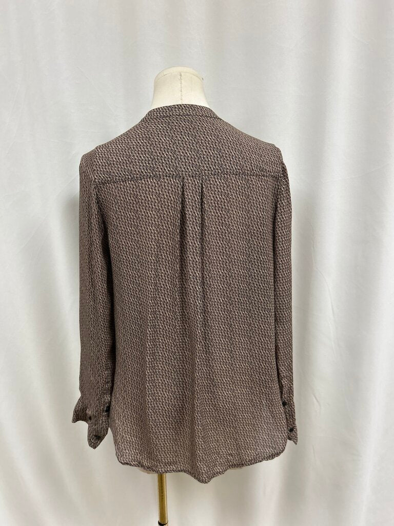 Vince Brown Printed Top