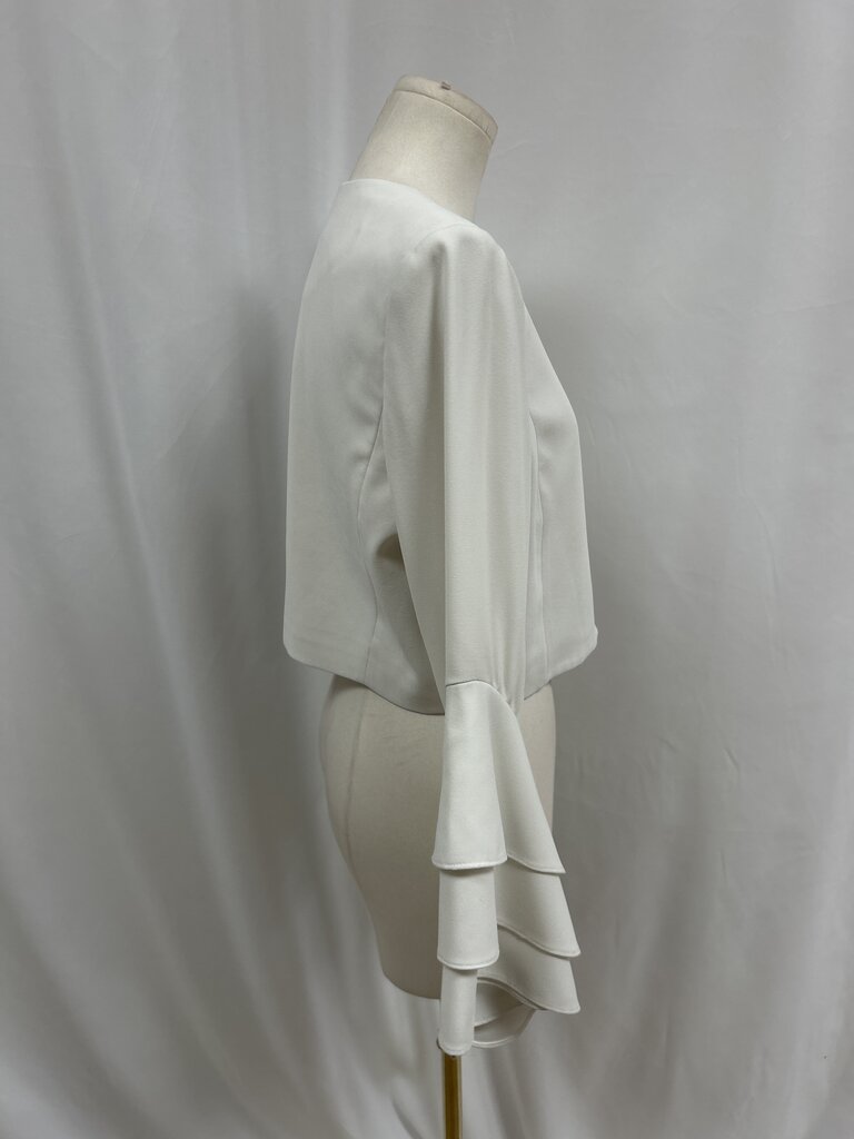 Alice + Olivia Ivory Cropped Jacket