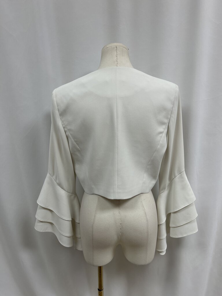 Alice + Olivia Ivory Cropped Jacket