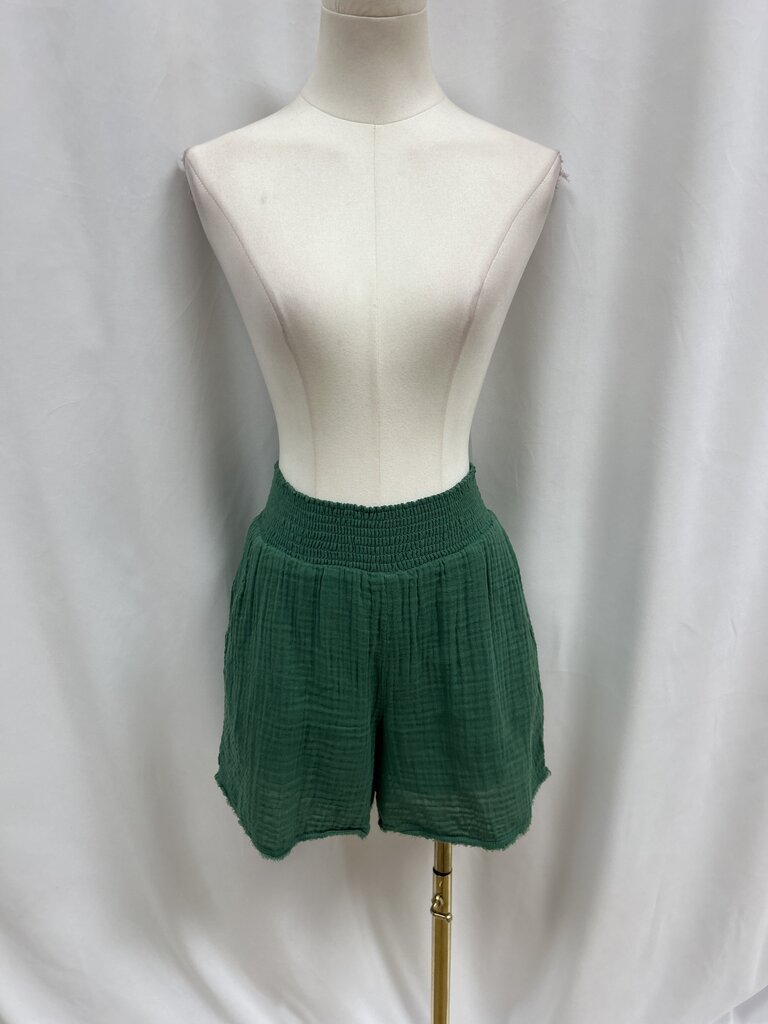 Michael Stars Green Gauze Shorts NWT