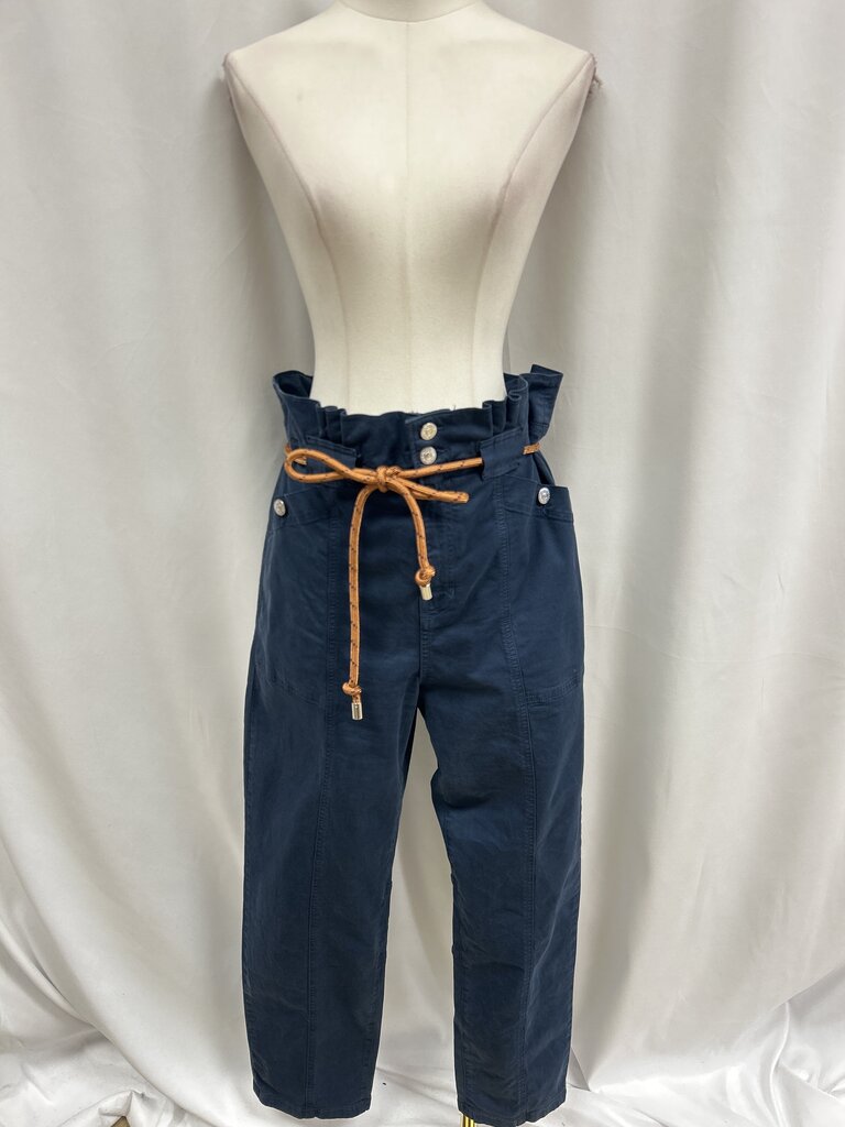 Veronica Beard Blue Belted Chino