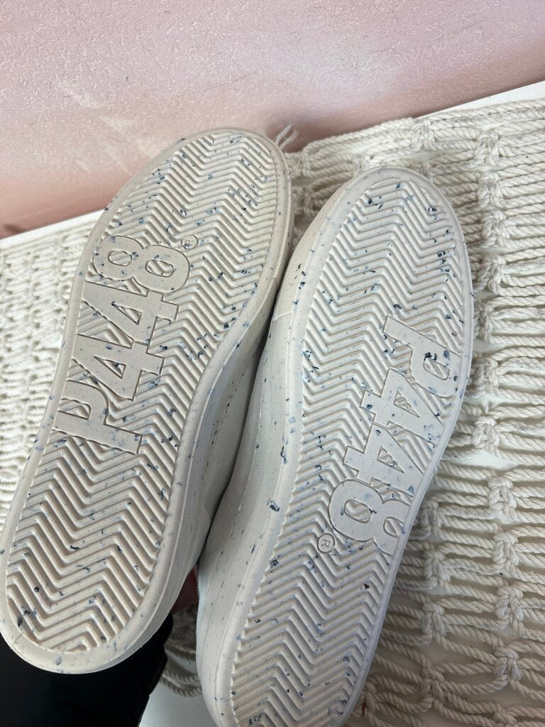 P448 White Silver Glitter Sneaker