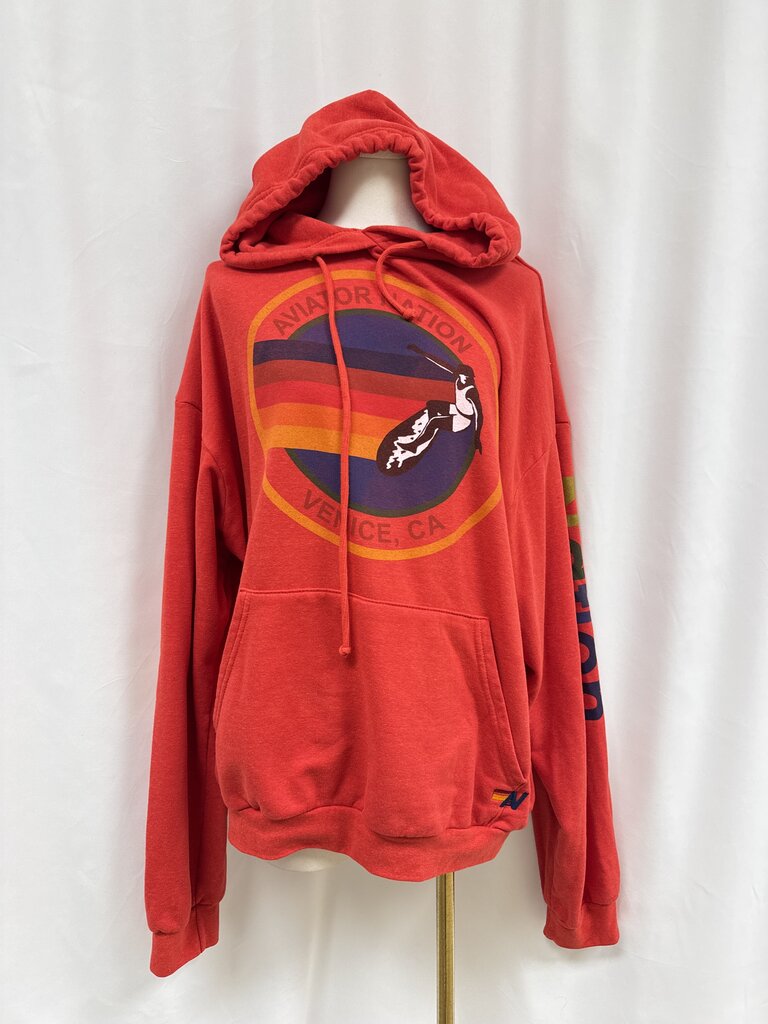 Aviator Nation Red Wave Hoodie