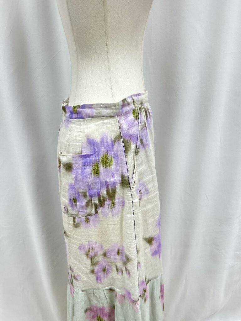 Dorothee Schumacher Lavendar Floral Maxi Skirt