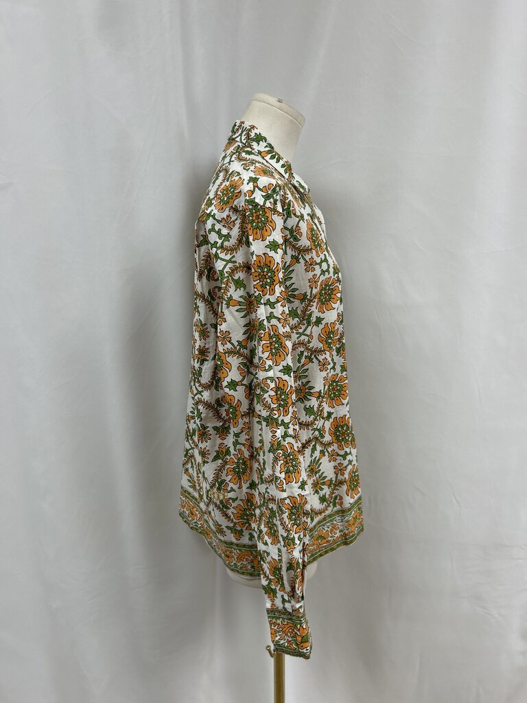 Bode Yellow Floral Button Up