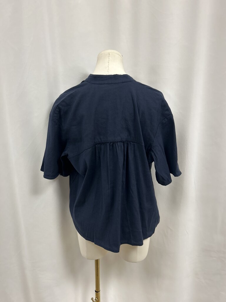 Vince Navy Button Up