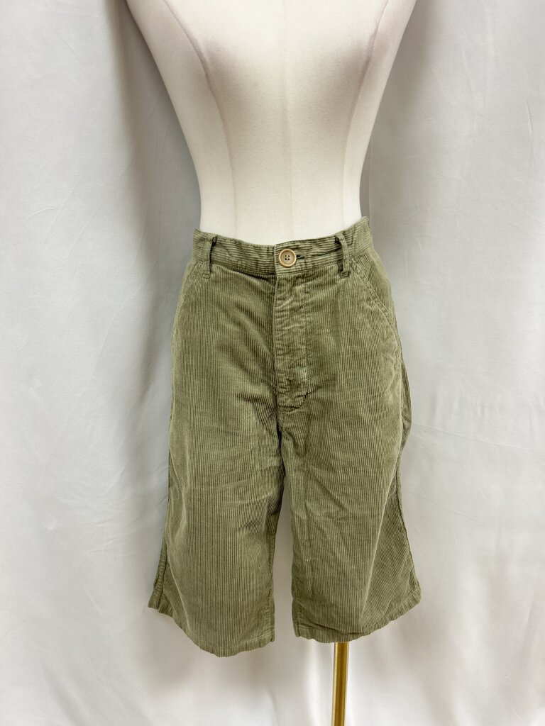 Comme des Garcons Olive Corduroy Bermuda Shorts
