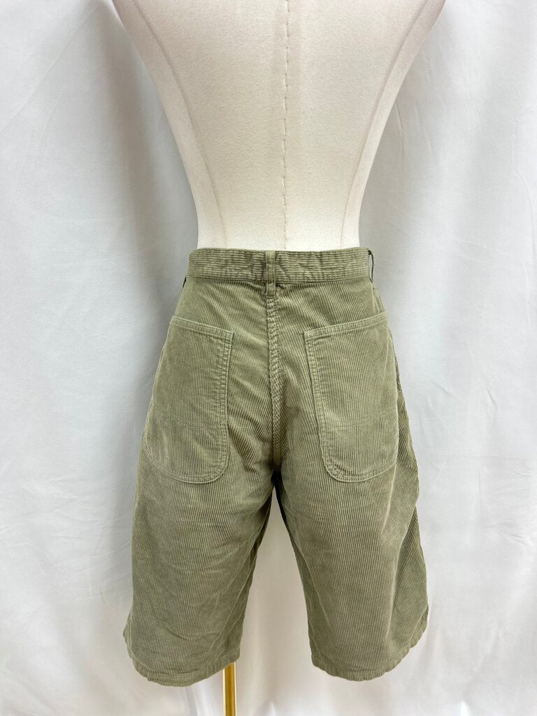 Comme des Garcons Olive Corduroy Bermuda Shorts