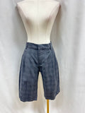6397 Grey Plaid Bermuda Shorts