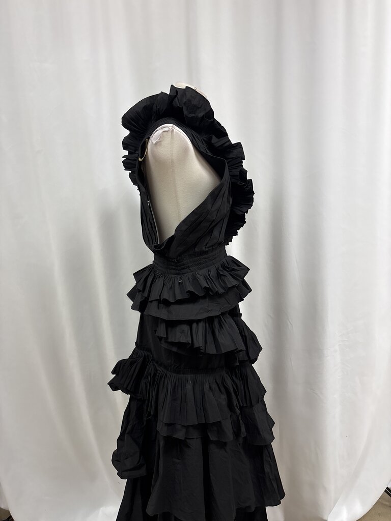 Ulla Johnson Black Ruffle Dress