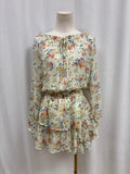 LoveShackFancy Ivory Floral Mini Dress