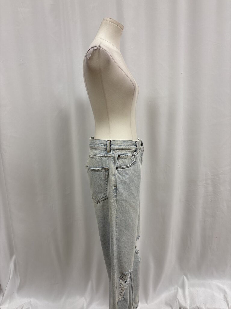 The Row Distressed Wide Leg Jean