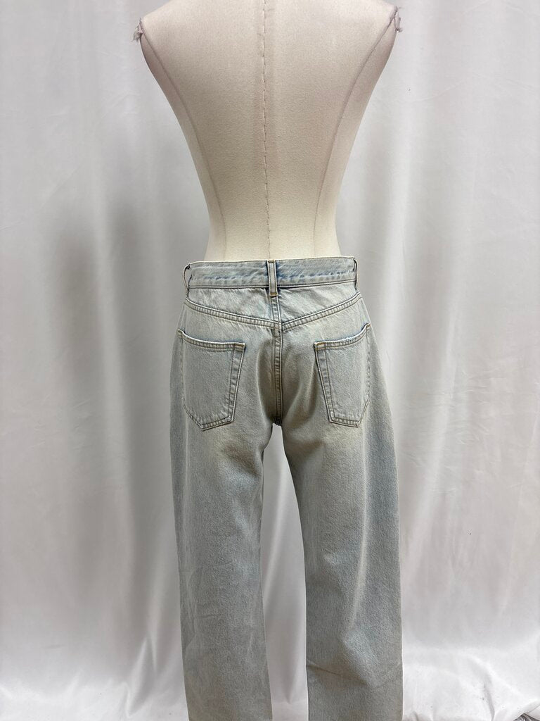 The Row Distressed Wide Leg Jean