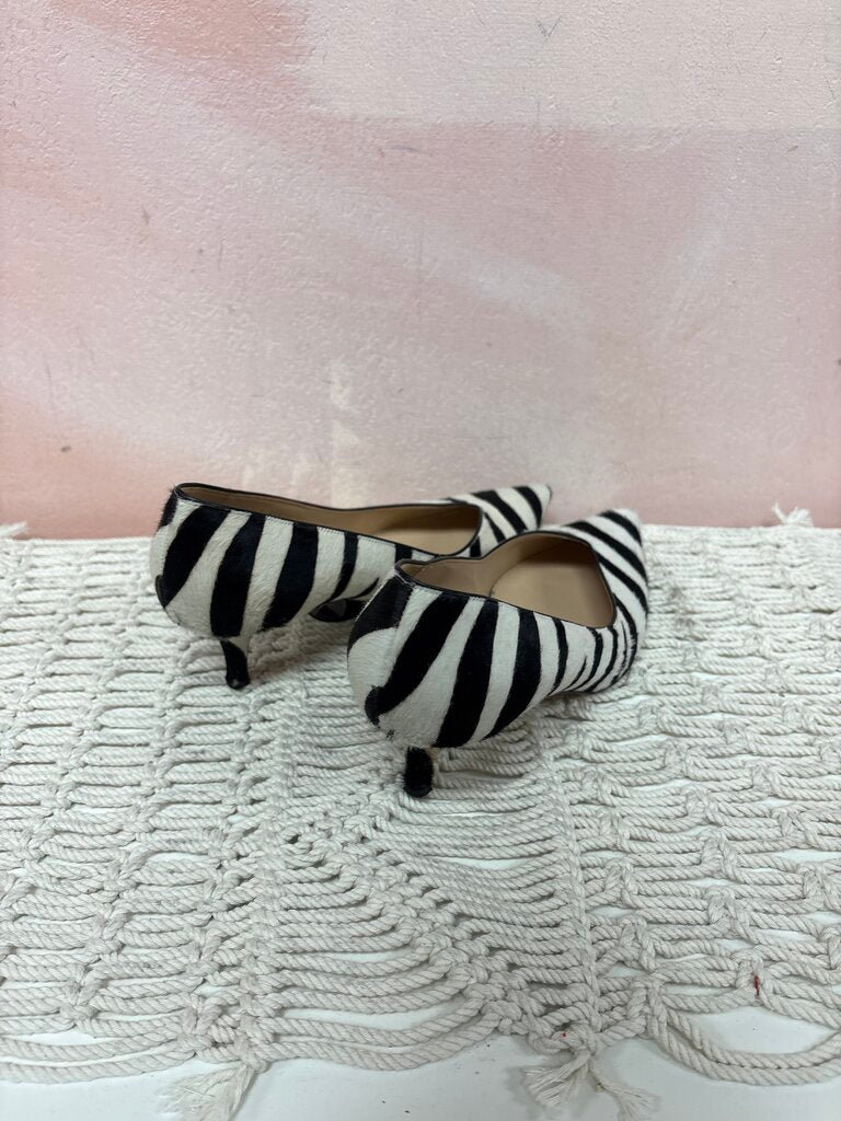 Gianvito Rossi Zebra Fur Pumps