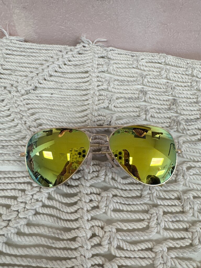 Ray Ban Gold Frame Sunglasses (AS IS)