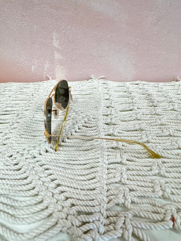 Ray Ban Gold Frame Sunglasses (AS IS)