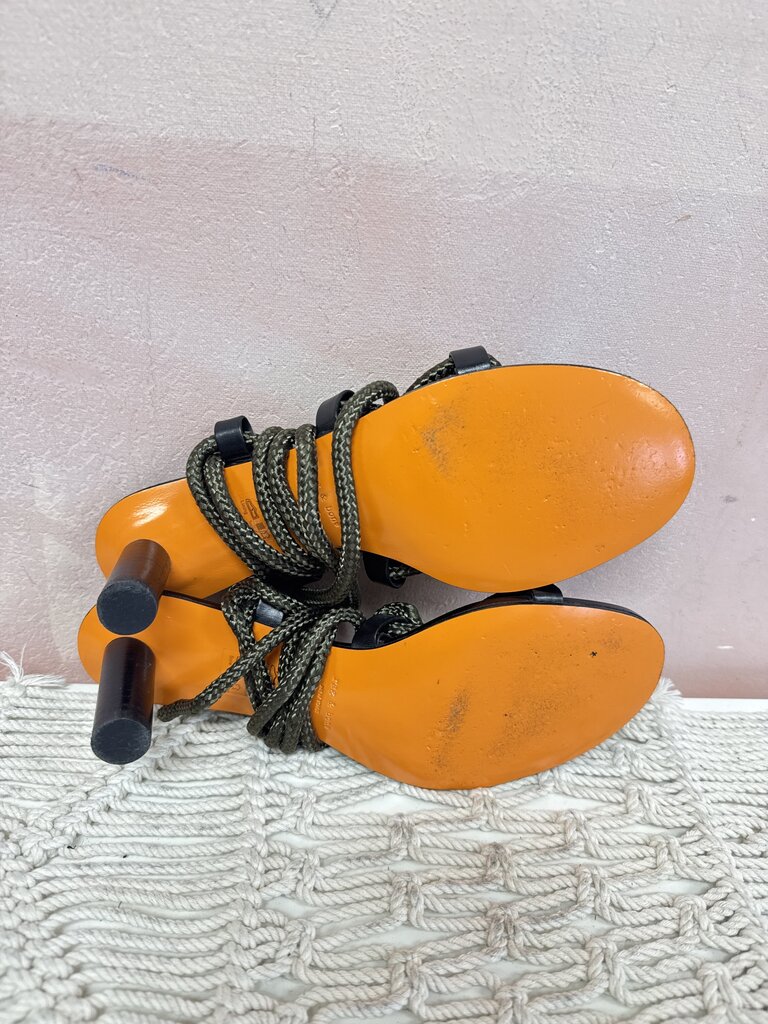 rag & bone Olive Rope Lace Up Sandal NWT w/Box