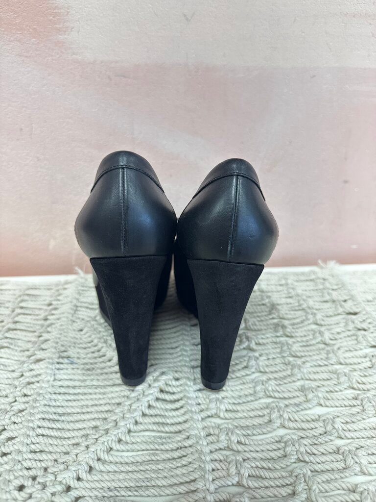 Longchamp Black Tassel Wedge