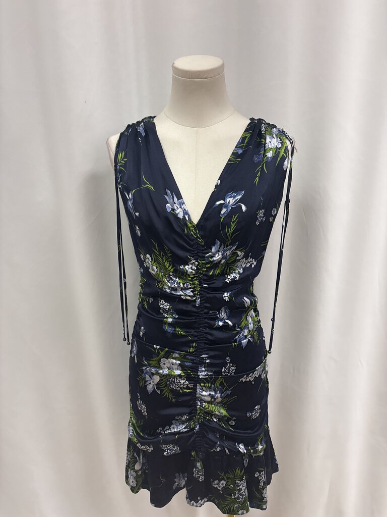 Veronica Beard Floral Rouched Dress