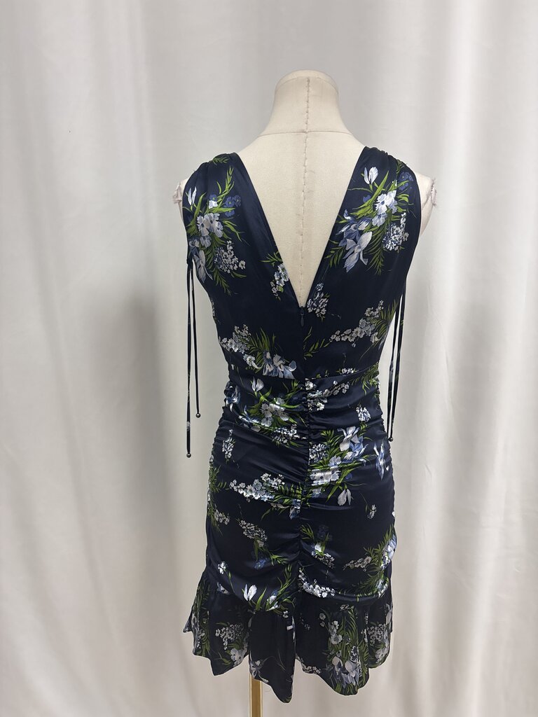 Veronica Beard Floral Rouched Dress