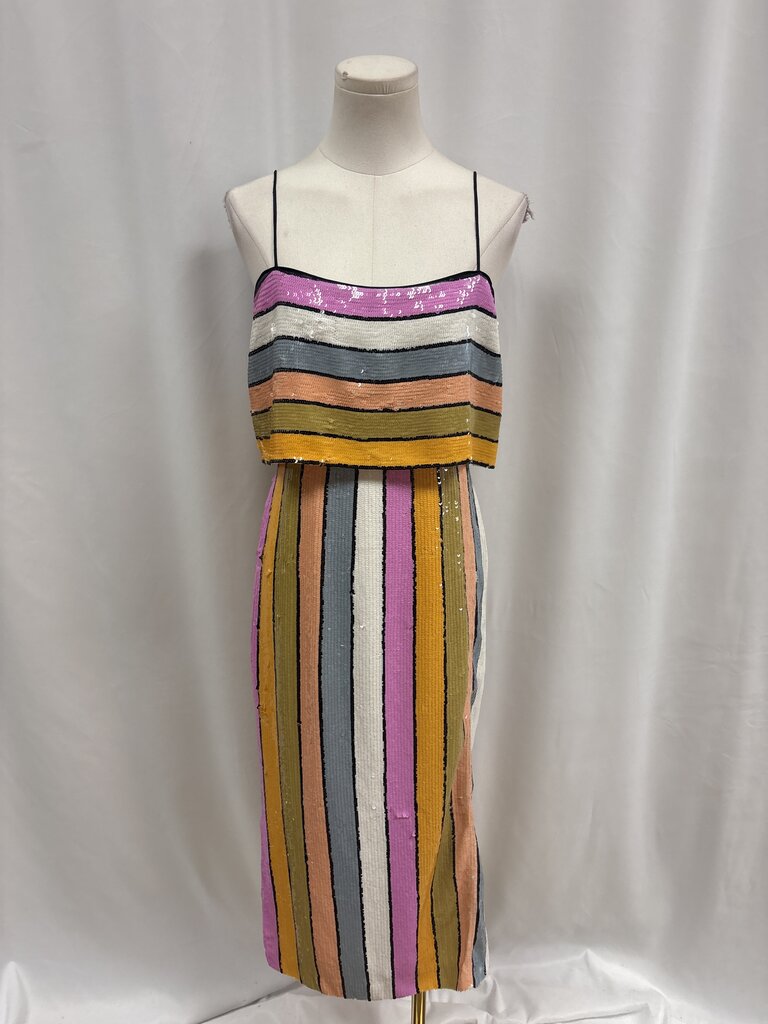 Veronica Beard Sequin Striped Dress