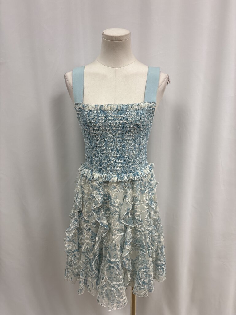 Alice + Olivia Floral Eyelet Mini Dress