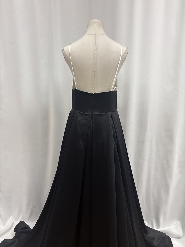 Jovani Black and White Gown NWT