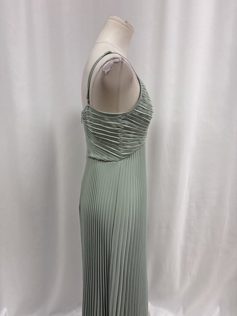 Babaton Sage Green Long Pleated Dress NWT