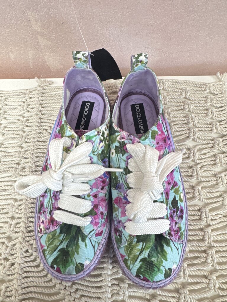 Dolce & Gabbana Floral Espadrille Sneaker