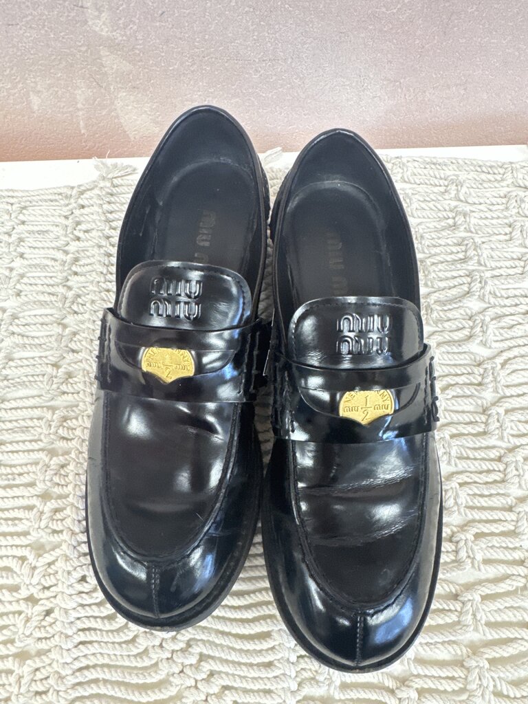 Miu Miu Black Loafer w/Box