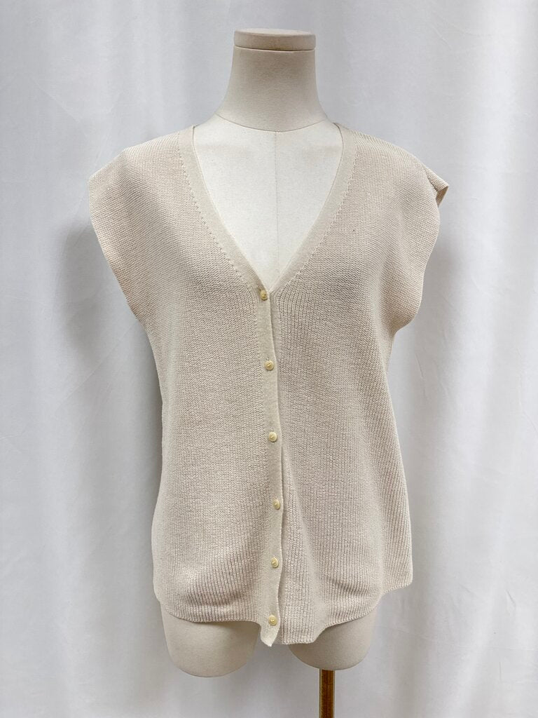 Eileen Fisher Knit Sleeveless Button Up