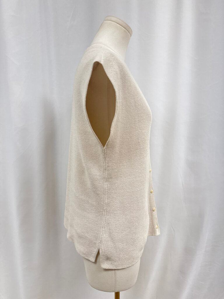 Eileen Fisher Knit Sleeveless Button Up