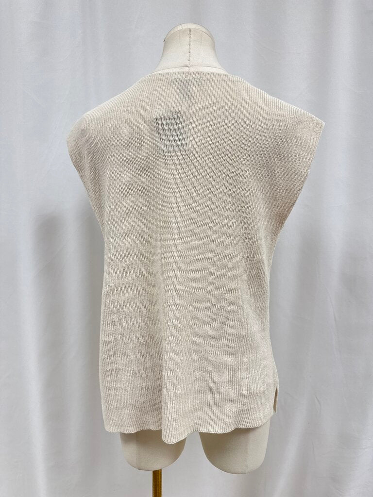Eileen Fisher Knit Sleeveless Button Up