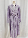 Xirena Purple Striped Kaftan