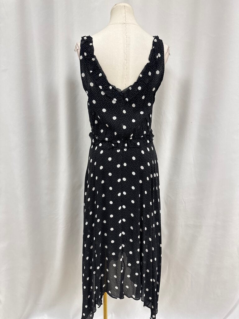 The Kooples Black and White Polka Dot Dress