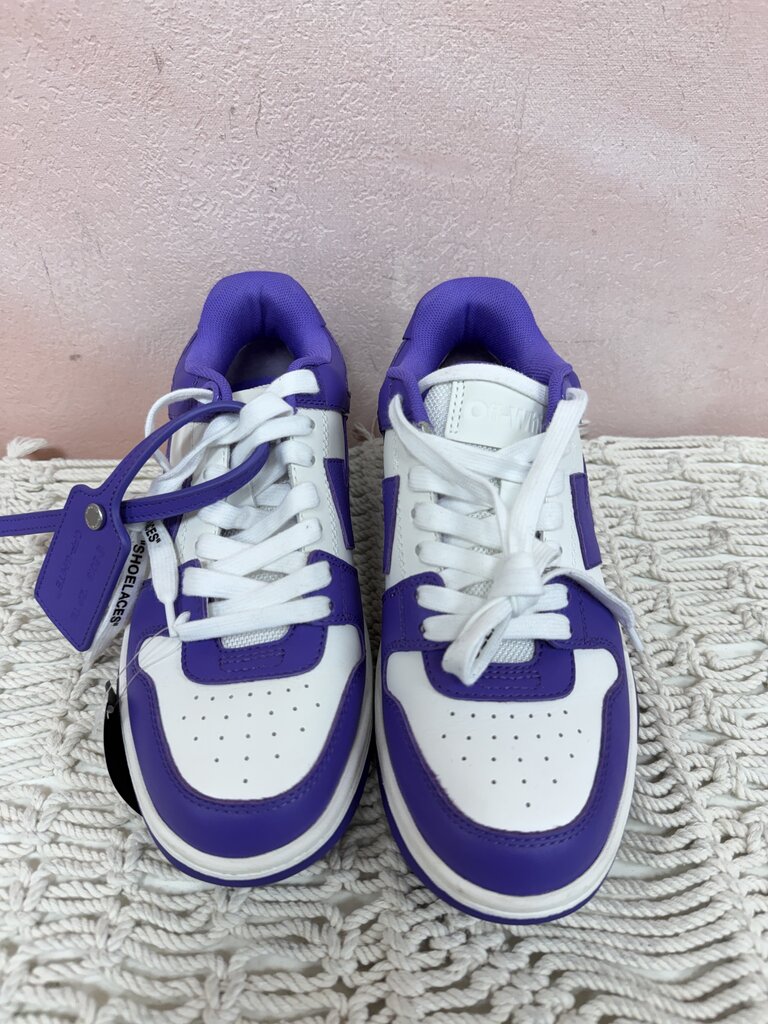 Off White Purple Out of Office Low Top Sneaker