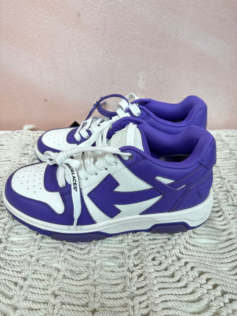 Off White Purple Out of Office Low Top Sneaker